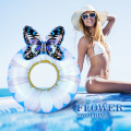 Inflatable Swim Ring Daisy Flower Pool Rings Floats