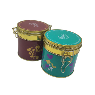 Lock Metal Coffee Tea Tin Conatainwe Tin Box Atacado