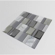 NUEVA COCINA DE PRODUCTO Cerámica de mosaico de vidrio gris blanco