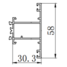 Molde de extrusión de aluminio para la puerta de descanso térmico