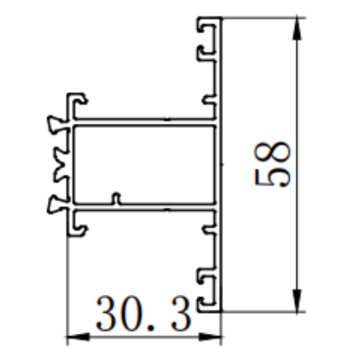 Aluminium -Extrusionsform für die thermische Bruchtür