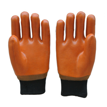 Gants enduits de PVC avec poignet en tricot