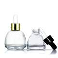 Pagoda Shape Glass Cosmetic Essential Oil Dropper Bottle