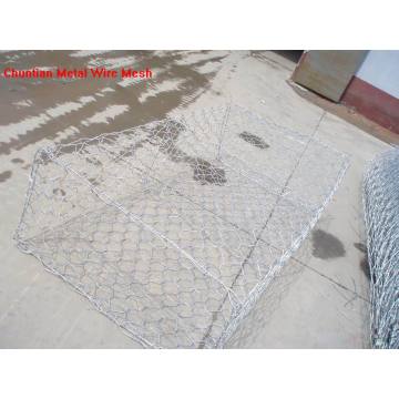 Hot DIP Galvanized Gabion Box 80X100mm pour Rockfill Dam