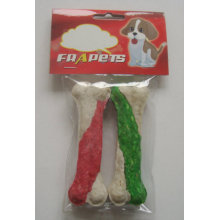 Chew à cheval de double couleur Munchy Pressed Bone for Dog