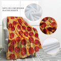 Hamburger round towels soft comfort flannel  blanket