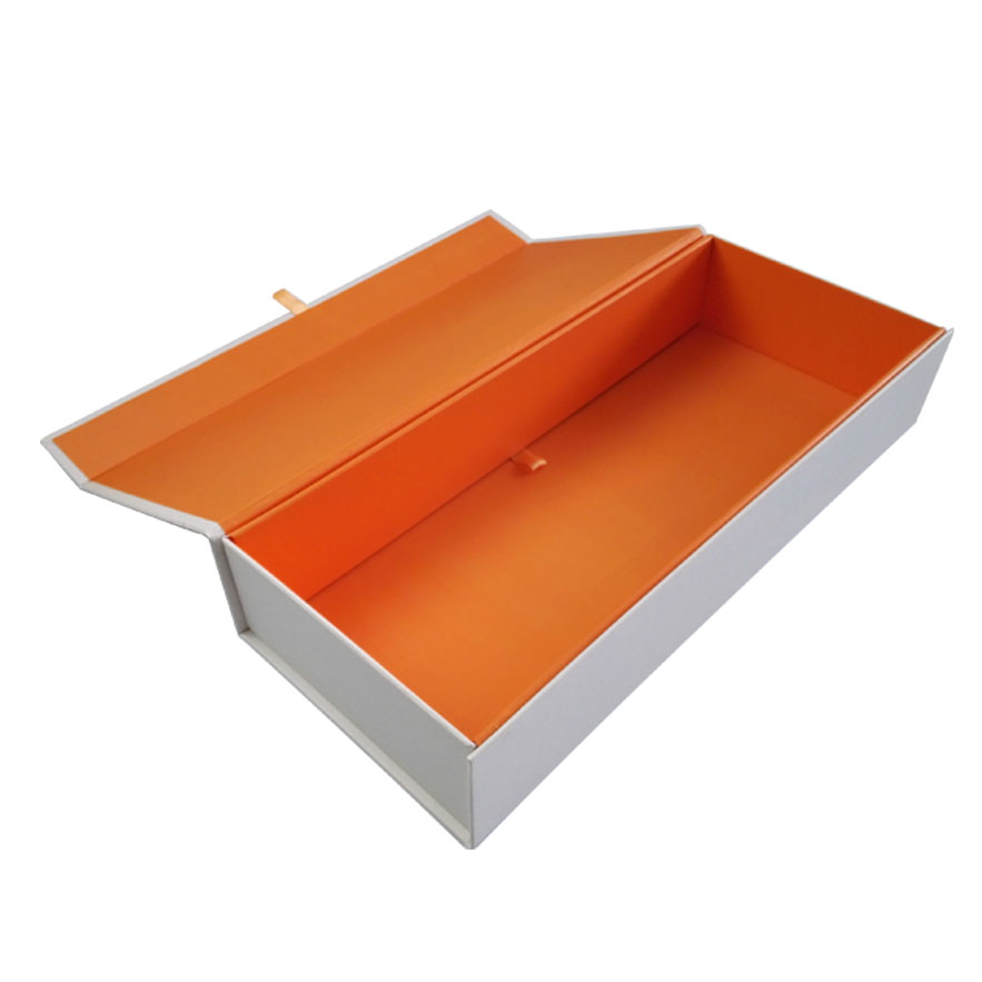 Folding Custom Orange Gift Box