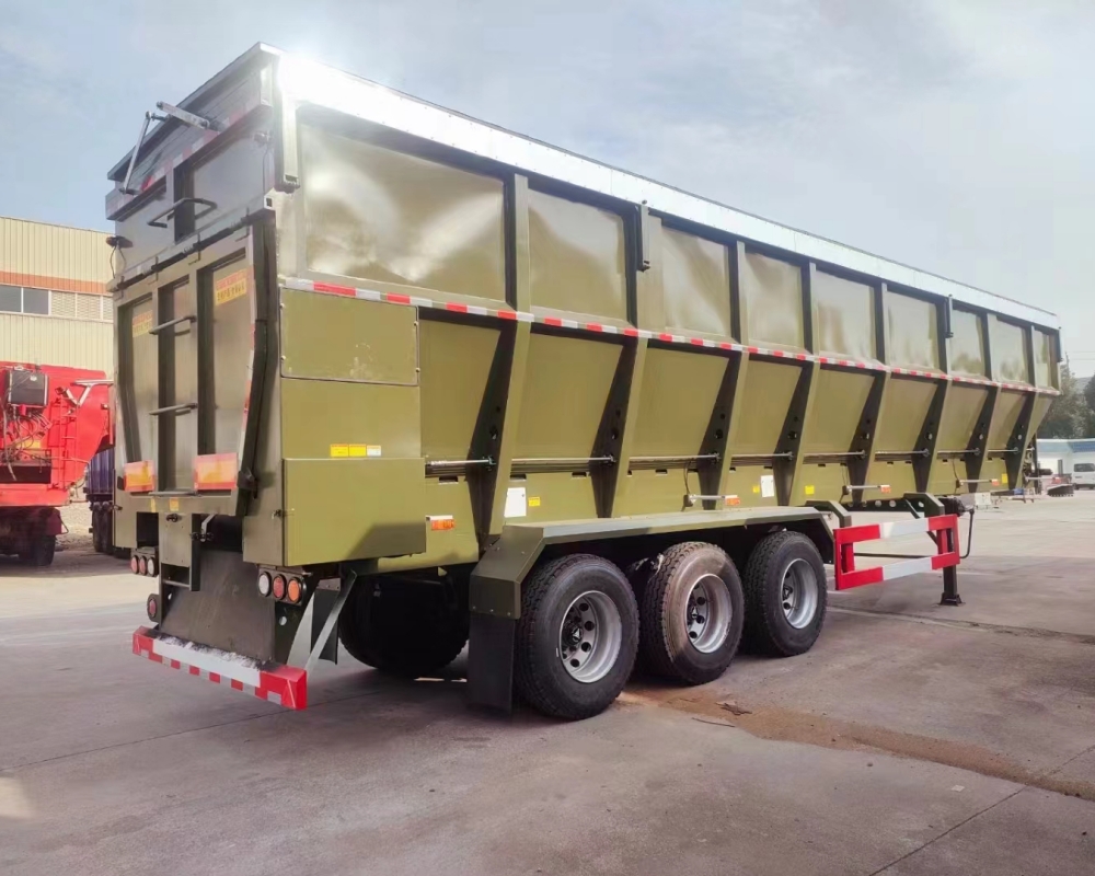 Crawler dump semi trailer Crawler dump semi trailer