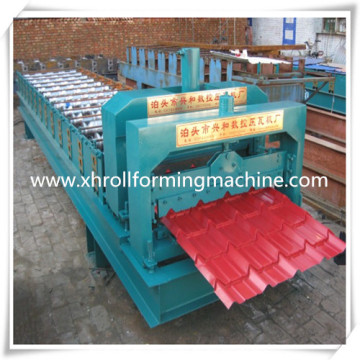 XH820 Glazed Roof Tile Roll Forming Construction Machine Tile Machine For Sale