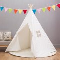 Small Boy Portable Kids Cotton Canvas Teepee Tent