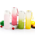 White glass drinking water bottles with plastic cap