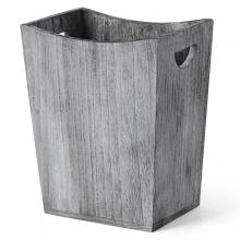 Wooden Trash Can with Handle on Both SIdes
