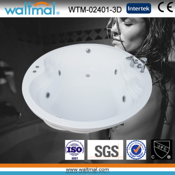 Runde Whirlpool Massage Drop in Badewanne (WTM-02401-3D)