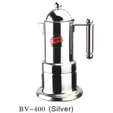 4cup Silber Moka Kaffeemaschine