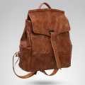 Retro soft leather large capacity backpack