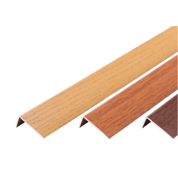 Wood grain aluminium angle