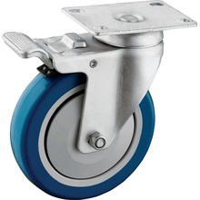 Swivel Plate Caster with 5 in Wheel