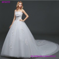 Beauty Prom Lace Handmade Floor Length Tulle Ball Gown Bridal Wedding Dress