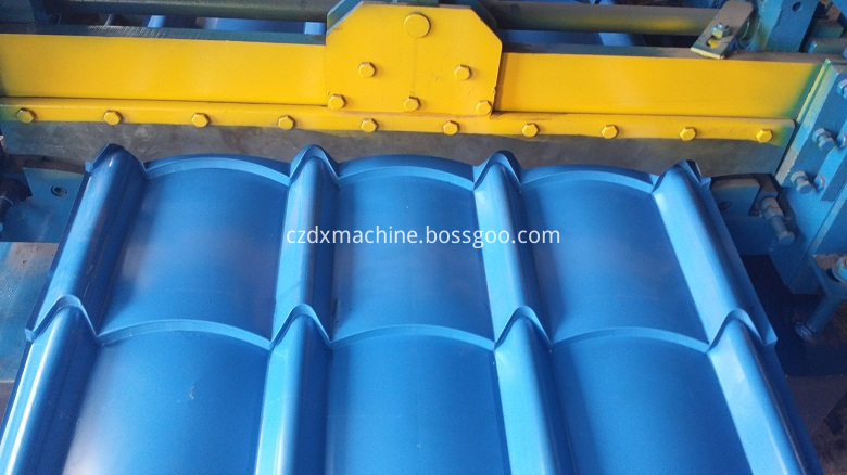 Glazed roof steel sheets roll forming machine