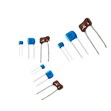 Condensador de Mica de Color 1000V marrón y azul