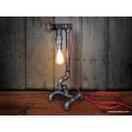 Antique Metal Pipe Pendant Lamp With Edison Bulb