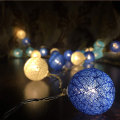 Battery Colored Cotton Balls Light For Christmas