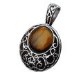 20MM Cabochon Alloy Gemstone Pendant