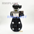 PVC Pneumatic Butterfly Valve Spring Return Type