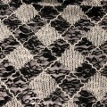 Plaid Design Embroidery Lace Fabric