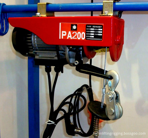 PA200 mini wire rope hoist