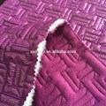 velboa/polyester padded fabric with quilting