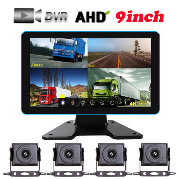Câmera de vigilância de carros AHD de 1080p 9 &quot;DVR Monitor System