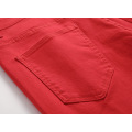 Serviço de OEM Jeans Red Denim Masculino Personalizado