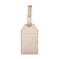 Logotipo personalizado personalizado em branco PVC Leather Bagage Tag