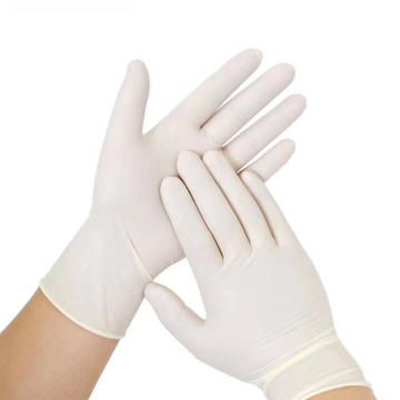 Guantes de examen de látex sin polvo o empolvados