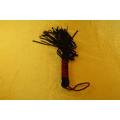 Black ULTRA Rubber Flirting Tail Horse Whip