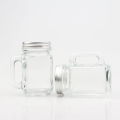 2oz mini glass mason jar with handle