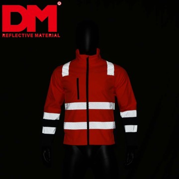 workwear reflective safety reflective security fleece jacket