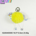 Various Shaped Faux Rabbit Fur Ball Keychain