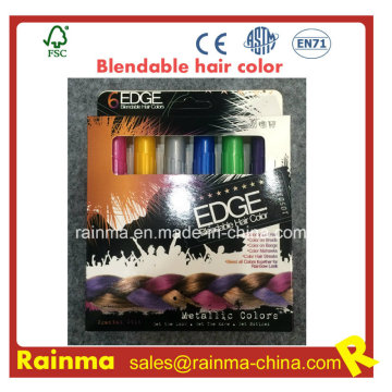 Clips de color para el cabello no tóxicos Blendable Hair Chalk