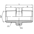 Hydraulic Hose Fittings Male NPT Adapter Fittings 1N