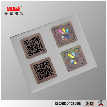Hologram Security Void Stickers with Individual QR Code Printing