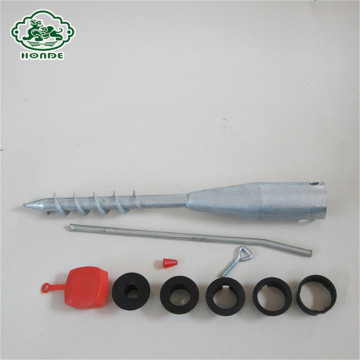 No concrete flag pole ground screw anchor