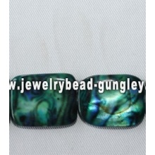 dyed green color pearl shell beads