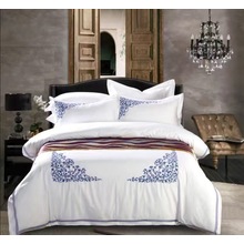 100% algodón egyption 300tc conjuntos de cama, diseños de flores elegantes impresos conjuntos de hoja de cama, pequeño MOQ