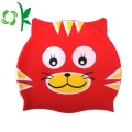 Silicone Cat Swim Hats Casquettes pour cheveux longs