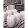 Jazz white marble vase