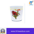Glas Cup Teetasse mit Blumenbezug Trommel Kb-Hn0752