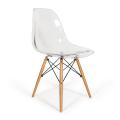 Réplica de la silla lateral de comedor de plástico eames dsw