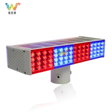 Road safety traffic signal LED solar flashing light